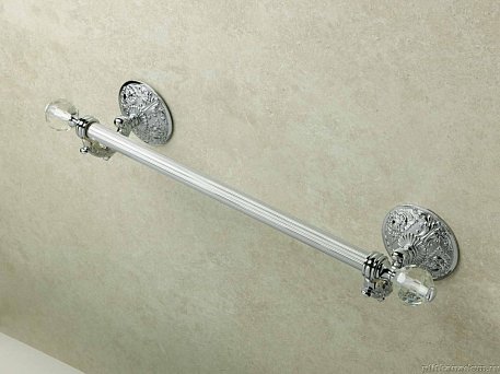 Stil Haus Noto Light, полотенцедержатель со стеклом Murano, длина 55 см, хром, NT45V(08)