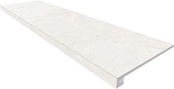 Estima Nolana NL00 White Белый Комплект Неполированная Ступень без насечек 33x120 см + Подступенок 14,5x120 см