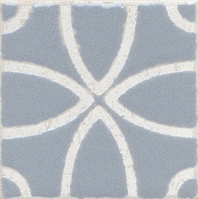 Керама Марацци Амальфи STG-A405-1266 Орнамент серый Вставка 9,9х9,9 см