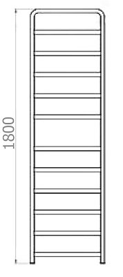 Grota Grota Fiado Водяной полотенцесушитель 180x52.7