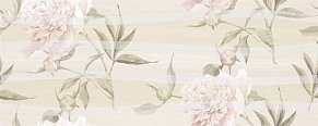 Березакерамика Турин Цветы светло-бежевый Декор 20х50 см