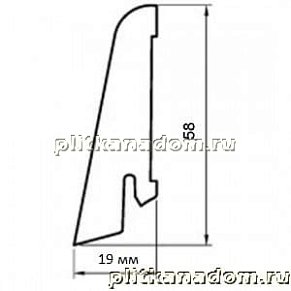 Плинтус Classen Classic 58 мм LCC40