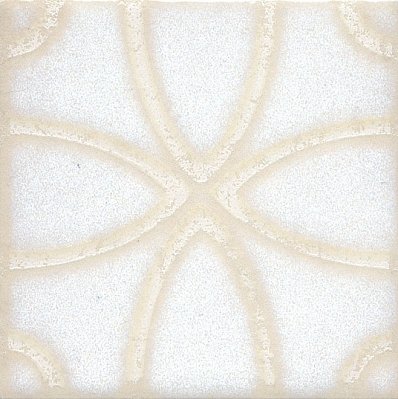 Керама Марацци Амальфи STG-A405-1266 Орнамент белый Вставка 9,9х9,9 см