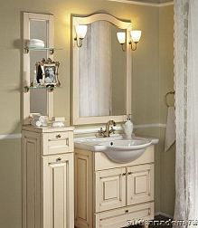 ЭкоМебель Royal Комплект мебели для ванных комнат Royal-2 Soft2 (тумба с умывальником 70, зеркало в раме)