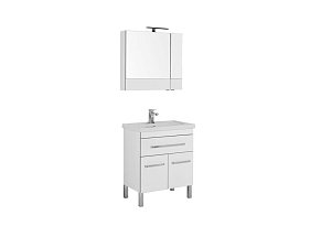 Комплект мебели для ванной Aquanet Сиена 70 белый (напольный 1 ящик 2 дверцы)