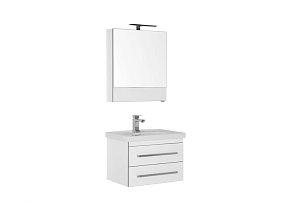 Комплект мебели для ванной Aquanet Сиена 60 белый (подвесной 2 ящика)