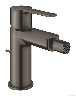 Смеситель для биде GROHE Lineare с донным клапаном, темный графит матовый (33848AL1)