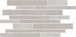 Kerama Marazzi Ламелла SBM009-SG4583 Декор серый светлый мозаичный 25х50,2 см