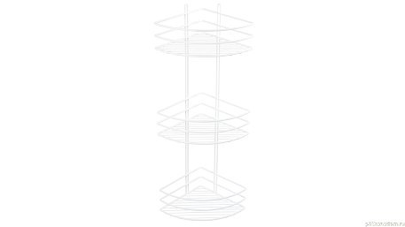 Полка угловая тройная Fixsen белая (FX-710W-3)