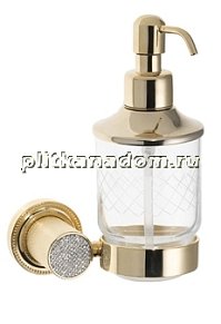 Boheme Royal Crystal 10932-G-B Настенный диспенсер, золото с черными кристаллами