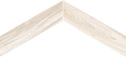 Emil Ceramica Sleekwood Chevron 60° White Белый Матовый Керамогранит 11х54 см