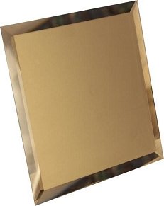 Компания ДСТ Зеркальная плитка КЗБ1-04 Квадратная бронзовая плитка с фацетом 10 мм 30х30 см