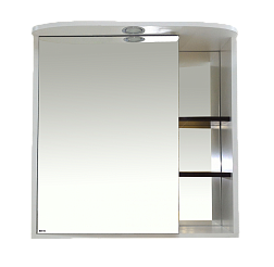 Зеркальный шкаф Misty Венера  - 80 Зеркало-шкаф лев. со светом комб. П-Внр04080-25СвЛ