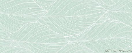 Azori Lounge Mint Oasis Зеленая Глянцевая Настенная плитка 20,1х50,5 см