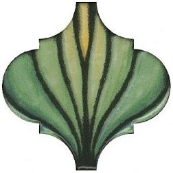 Kerama Marazzi Авейру OS-A157-65000 Декор 1 Зеленый Глянцевый 6,5х6,5 см