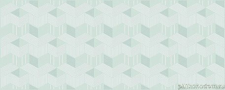 Azori Lounge Mint Geometria Зеленый Глянцевый Декор 20,1х50,5 см