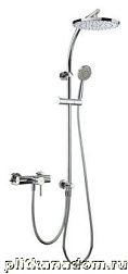 Webert Shower Set EL870105015PVC Elio душевая система с смесителем ,с душевым гарнитуром (хром)