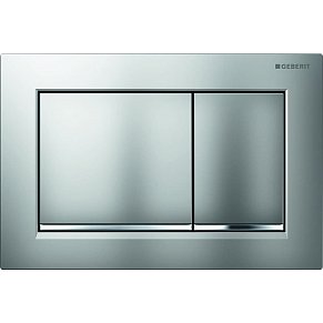 Geberit Omega30 115.080.KN.1 Смывная клавиша, двойной смыв, матовый хром