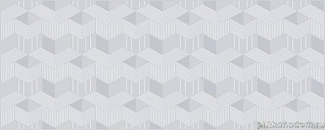 Azori Lounge Mist Geometria Серый Глянцевый Декор 20,1х50,5 см