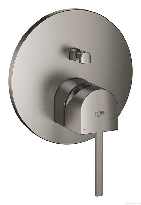 Внешняя часть смесителя для ванны GROHE Plus, темный графит матовый (24060AL3)